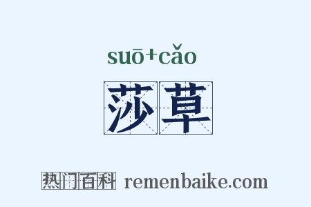 莎草是什么意思的图片